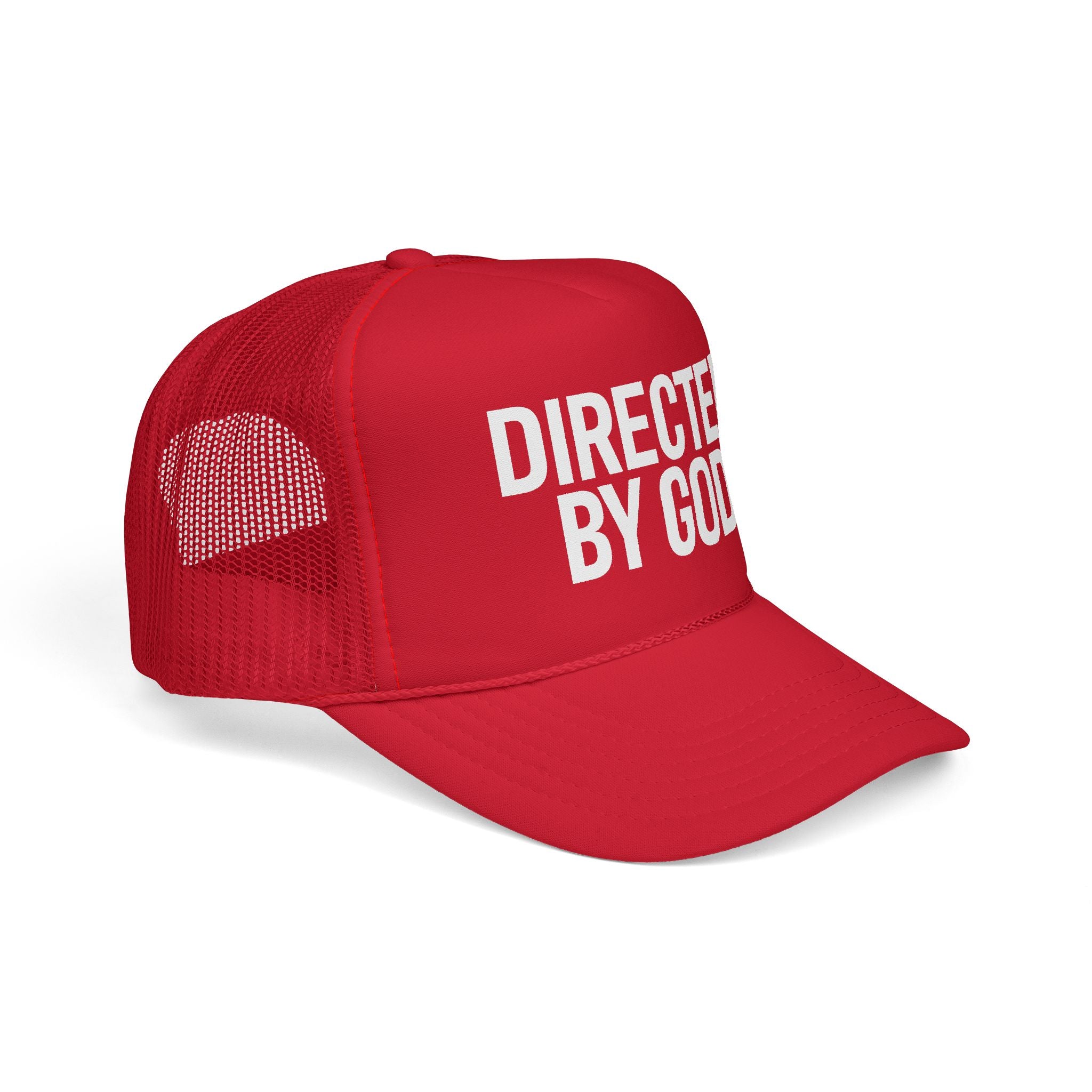 Directed BY God Trucker Hat - RED