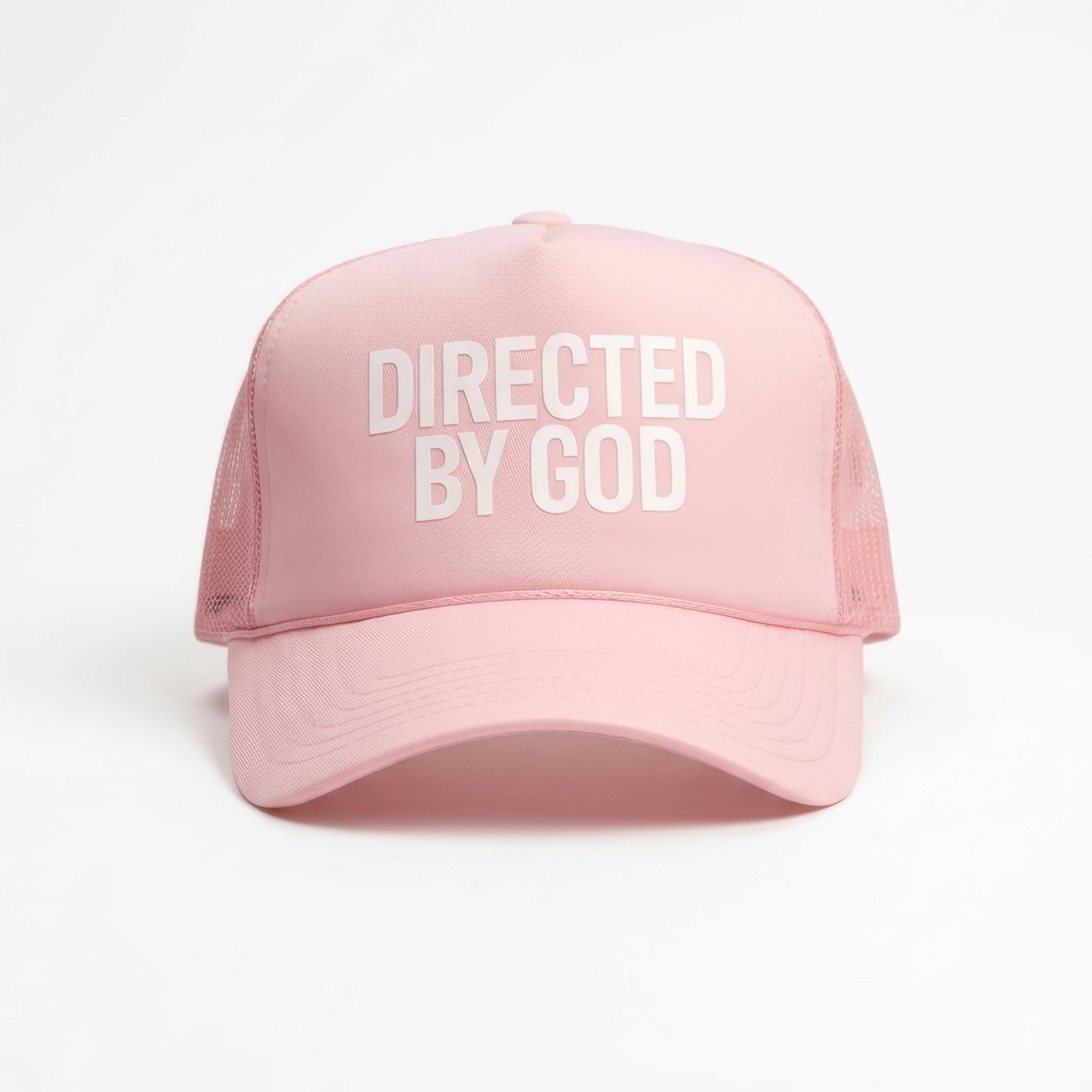 Directed BY God Trucker Hat - PINK